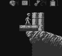 une photo d'Ã©cran de The Pagemaster sur Nintendo Game Boy